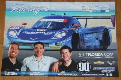 2014 Spirit of Daytona Racing Chevy Corvette DP Rolex 24 IMSA TUSC postcard