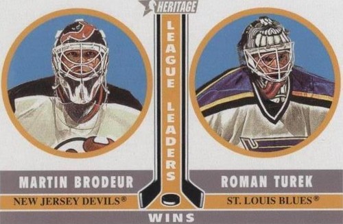 2000-01 Topps Heritage - Martin Brodeur Roman Turek #231