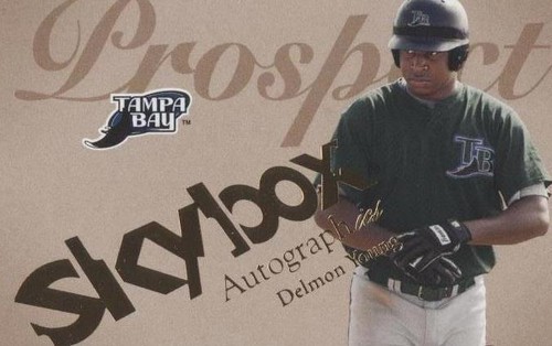 2004 Skybox Autographics - Delmon Young #85