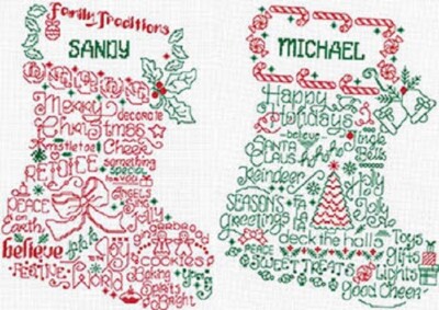 Mr & Mrs Holiday Stockings~Imaginating
