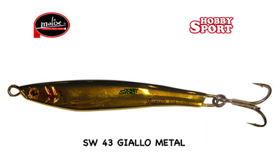 MOLIX JUGULO CASTING 60 GR COL SW 43 GIALLO METAL  SPINNING MARE SPECIAL PRICE