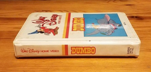 Dumbo on Beta Max Tape Walt Disney Home Video Rare White Clamshell  Not VHS