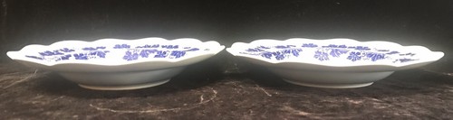 Flow Blue Vinranka Gefle Ekeby Soup Bowl Sweden Percy  8.25