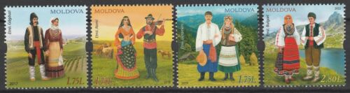 Moldova 2017-2022 Ethnicity: Romani, Gagauz, Ukrainians, Bulgarians 4 MNH stamps