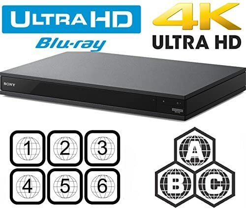 SONY UBP-X800M2 4K UHD ALL REGION FREE BLU-RAY DVD PLAYER ZONE A,B
