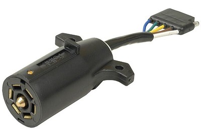 POLLAK 12718 7-Way Rv To 5-Way Flat Adapter PN 12-718