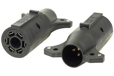 Pollak 12-729 RV Trailer Camper Trailer Wiring Auxiliary Pin In Center