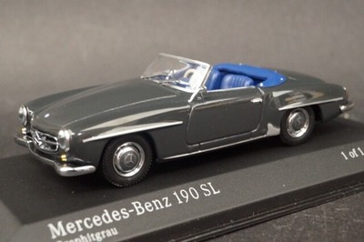 1:43 Mercedes-Benz 190 SL Cabriolet 1955-62 Grey model cars