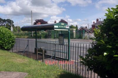PHOTO  WEM RAILWAY STATION BUS STOP BUSES STOP HERE CONVENIENTLY CLOSE TO THE RA