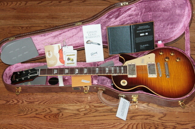 2018 GIBSON CUSTOM SHOP 1959 LES PAUL R9 VOS HISTORIC REISSUE 8.1 lbs