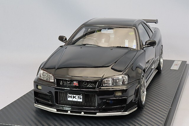 1/18 Ignition Model Nissan Skyline GTR R34 (BNR34) Black