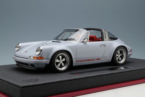 Make Up IDEA 1/18 Singer Porsche 911/964 Targa Light Blue