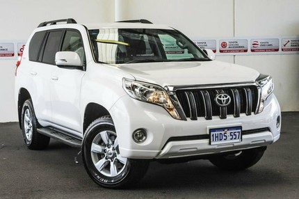 2016 Toyota Landcruiser Prado GDJ150R GXL Glacier White 6 Speed Sports Automatic Wagon Myaree Melville Area Preview