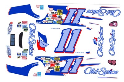 #11 Ricky Craven Old Spice Chevy 1/64th Scale Nascar Waterslide Decals