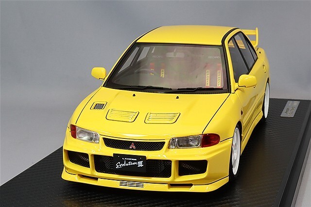 ミニカー Mitsubishi Lancer Evolution WRC 1/18 POP RACE 1/18 Mitsubishi Evolution Tommi Makinen Blue