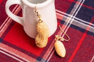 Earrings Accessories Peanuts & Peanuts Food Samples Goods Handm From Japan