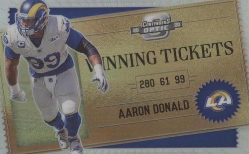 2020 Panini Contenders Optic Aaron Donald #WT10