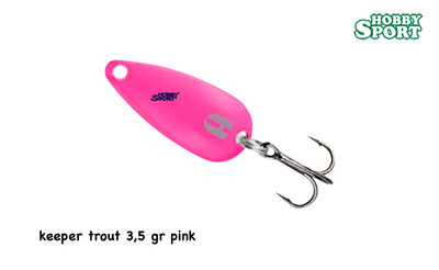 SPOON KEEPER TROUT 3,5 GR COL. 02 PINK AHRKFC02 ONDULANTE HERAKLES SPINNING AREA
