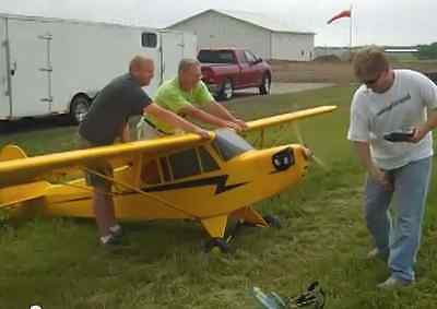 40% Scale Piper Cub, 14+ ft  Giant Scale RC AIrplane Digital PDF Plans on CD