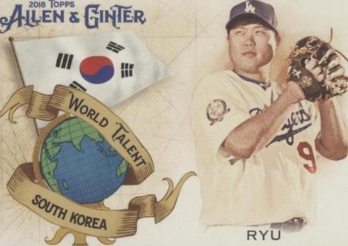 2018 Topps Allen & Ginter - Hyun-jin Ryu #WT-40