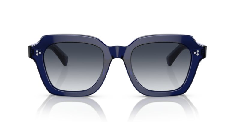 Pre-owned Oliver Peoples 0ov5526su Kienna 156611 Denim/pacific 51mm Women's Sunglasses In Pacific Gradient