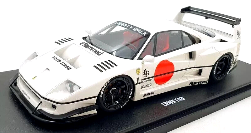 1/18 Ferrari F40 LBWK 2023 White Resin Model Car by GT Spirit