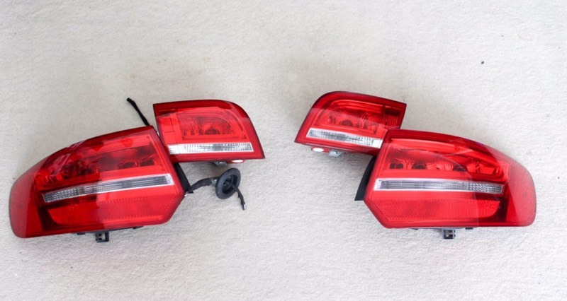 Audi A3 8p Sportback Genuine LED Rear Lights With Wiring Loom Connectors Facelift Upgrade