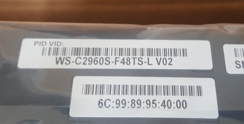 NEW Cisco WS-C2960S-F48TS-L Switch 10/100 Ethernet LAN 48 Port 4 SFP 2960-SF CTC