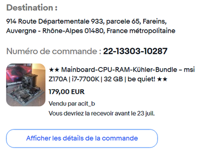 Photos de l'objet d'un acheteur vérifié