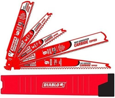 Diablo DS005SC Carbide Reciprocating Saw Blade Set (5 Piece)