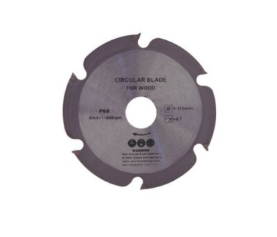 DISCO BEST CUT PER LEGNO PLASTICA 115 x 22,2 x 2 mm LAMA 6 DENTI SMERIGLIATRICE