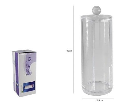 Contenitore Box Trasparente Porta Dischetti Trucco Organizer Bagno Makeup dfh