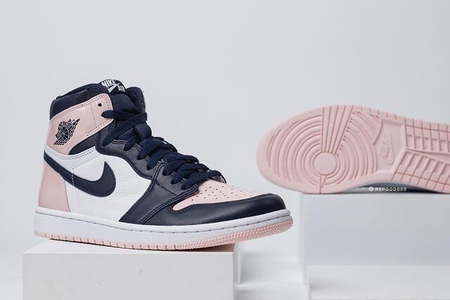 Pre-owned Jordan Nike Wmns Air  1 High Og Se Atmosphere Dd9335-641 Us 7 - 12 Women In Multicolor