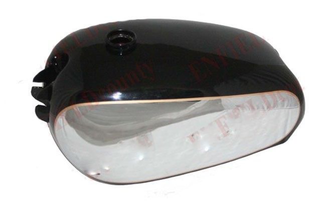 1950 BSA Golden Flash A10 Black Painted and Chrome Plated Petrol Fuel Tank 
