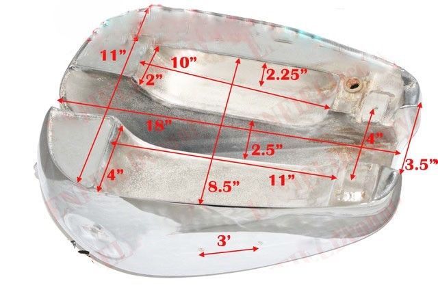 BSA Petrol Fuel Gas Tank Steel Chrome Plated B31 B33 Plunger Model 