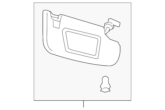 2015-2016 Ford Lincoln Sun Visor - Left