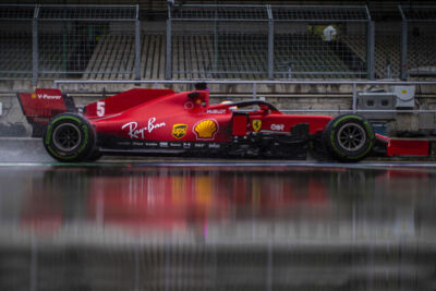 Ferrari F1 Scuderia Vettel: Metal Print - Gallery Canvas  LRG 36'' x 24''