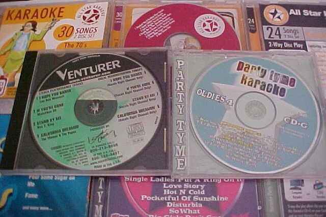 Lot Karaoke CD's Retro 70's-80's All-Star Party Tyme