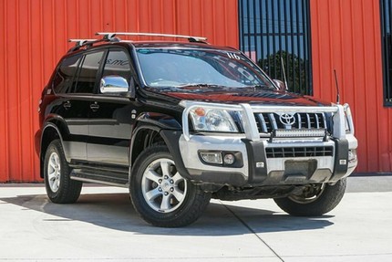 2007 Toyota Landcruiser Prado KDJ120R GXL Black 5 Speed Automatic Wagon