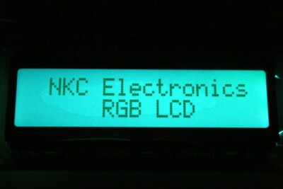 16x2 Character LCD, 5V RGB Backlight, Positive Mode (Black on RGB), 2x16 Row USA