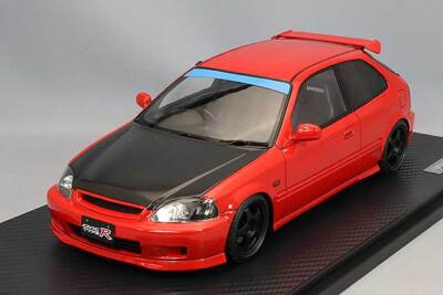 Ignition Model Civic Type R 赤 1/18 1/18 Ignition Model Honda Civic EK9 Type R White/Red Free
