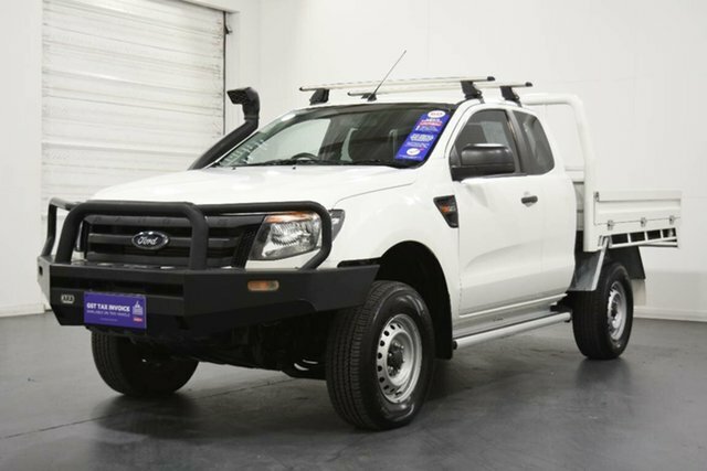 2014 Ford Ranger PX XL 3.2 (4x4) White 6 Speed Manual Super Cab Chassis