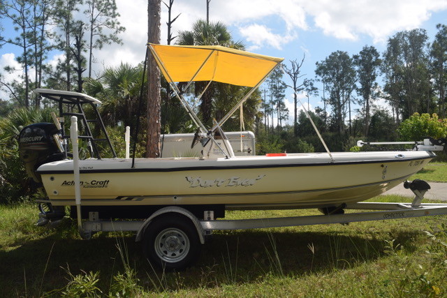 2002 Action Craft Fishing Boat w/ Mercury Engine, Trailer and Bimini