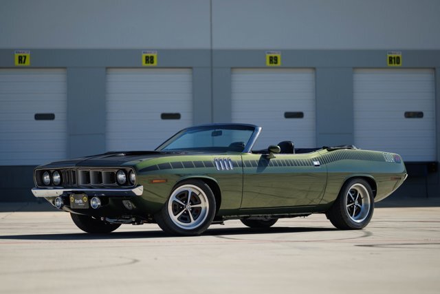 Owner 1971 Plymouth Cuda Hemi 392 Custom Restomod 31488 Miles F8 Green Convertible  Ma