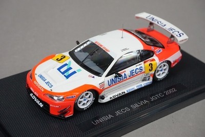 1:43 EBBRO 44887 UNISIA JEX SILVIA JGTC 2002 #3 model car | eBay
