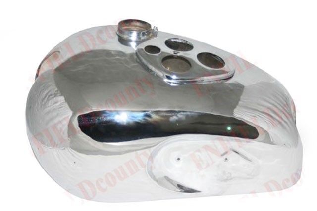 Fits T90 Triumph 5t Speed Twin Steel Chrome Gas Petrol Fuel Tank With Cap