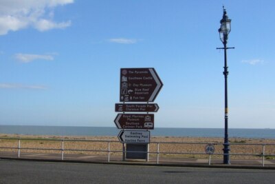 Photo 6x4 Local attractions sign, Eastney Esplanade Local tourist attract c2007