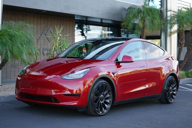 2020 Tesla Model Y, Red Multi-coat With 11650 Miles Available Now