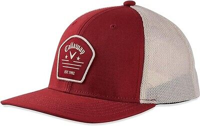 Callaway Golf 2022 Trucker Adjustable Hat/Cap - COLOR: Dark Red