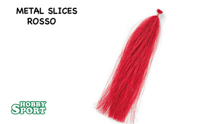 METAL SLICES LF TINSEL ONDULATO ROSSO 5619090 COSTRUZIONE ARTIFICIALI X TRAINA